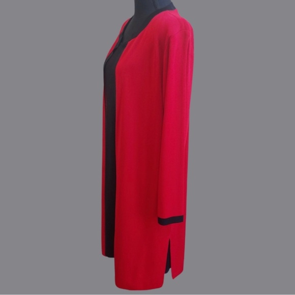 Exclusively Misook Long Open Front Cardigan- Medium - Picture 2 of 4